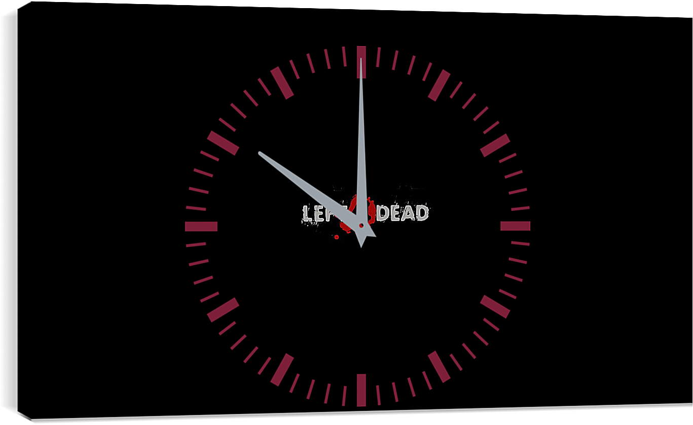 Часы картина - left 4 dead, logo, game
