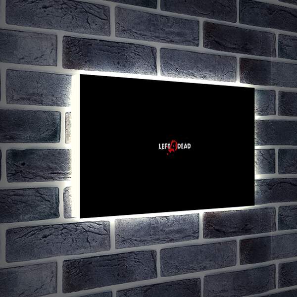 Лайтбокс световая панель - left 4 dead, logo, game
