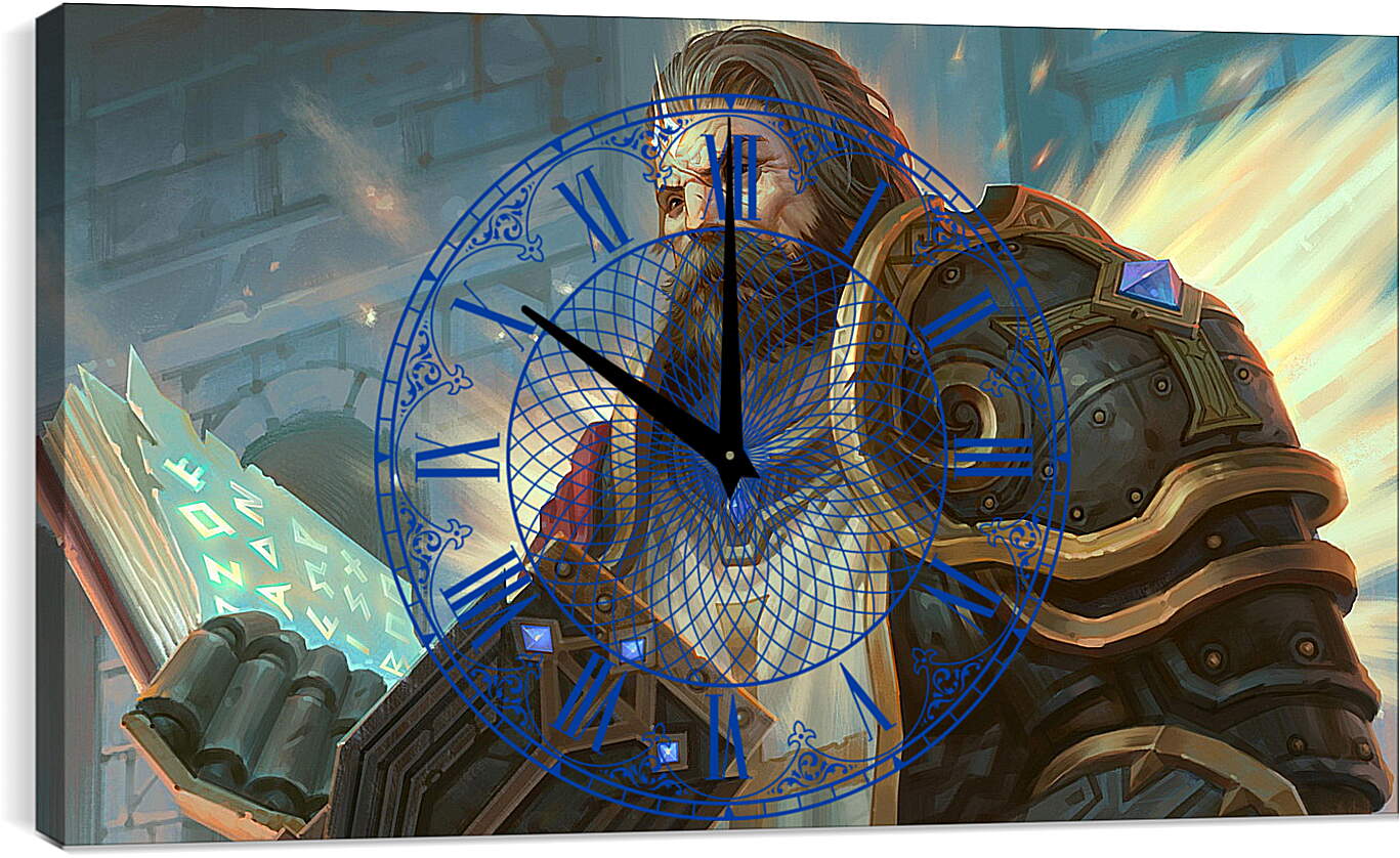 Часы картина - paladin, dungeons & dragons, book
