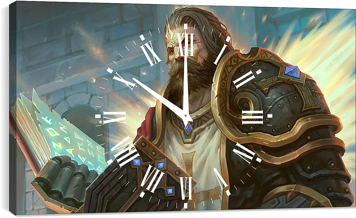 Часы картина - paladin, dungeons & dragons, book
