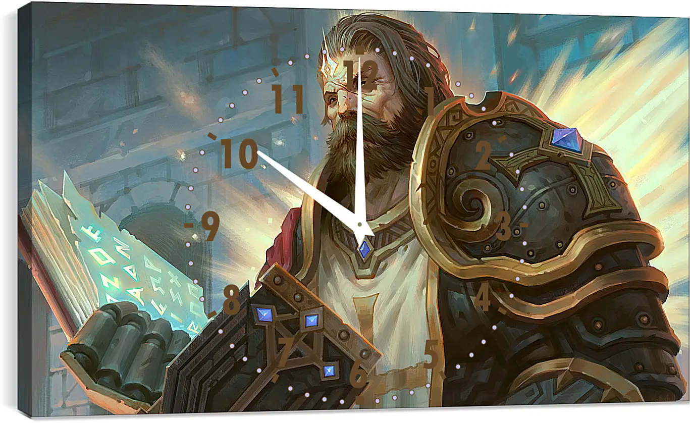 Часы картина - paladin, dungeons & dragons, book
