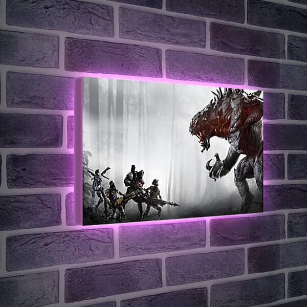 Лайтбокс световая панель - evolve, monster, goliath
