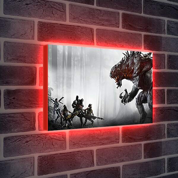 Лайтбокс световая панель - evolve, monster, goliath
