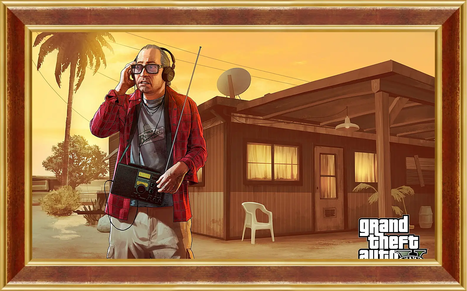 Картина в раме - ron jakowski, grand theft auto v, gta
