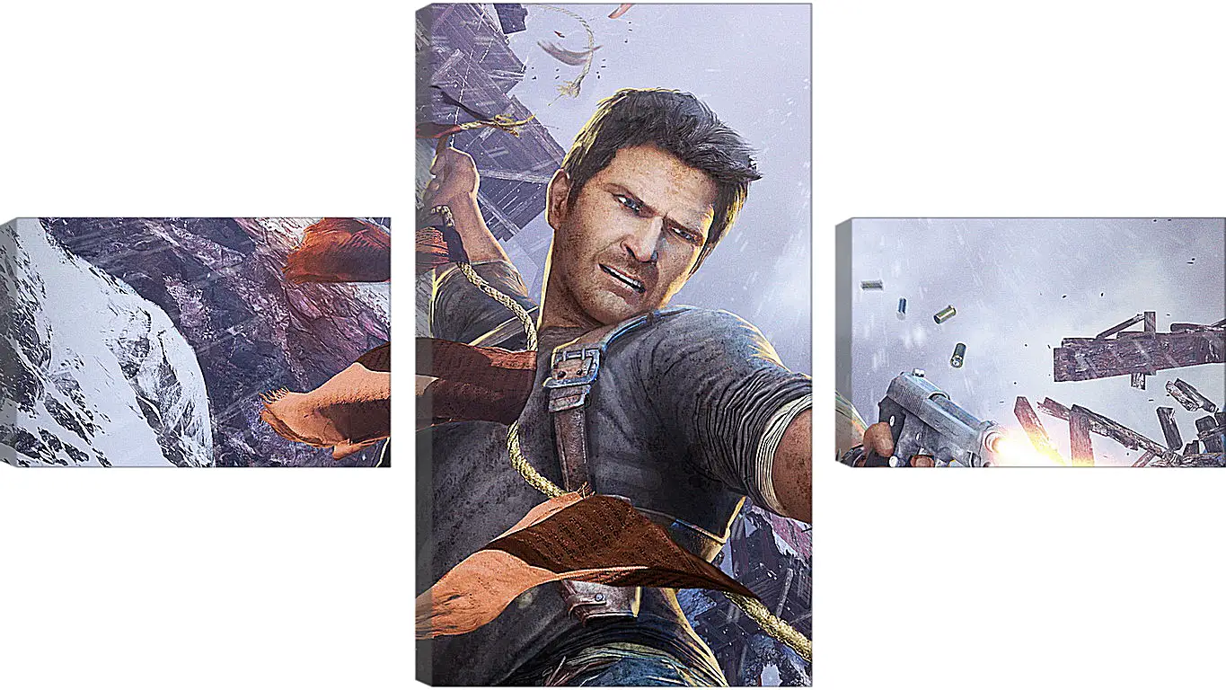 Модульная картина - uncharted 2, among thieves, nathan drake