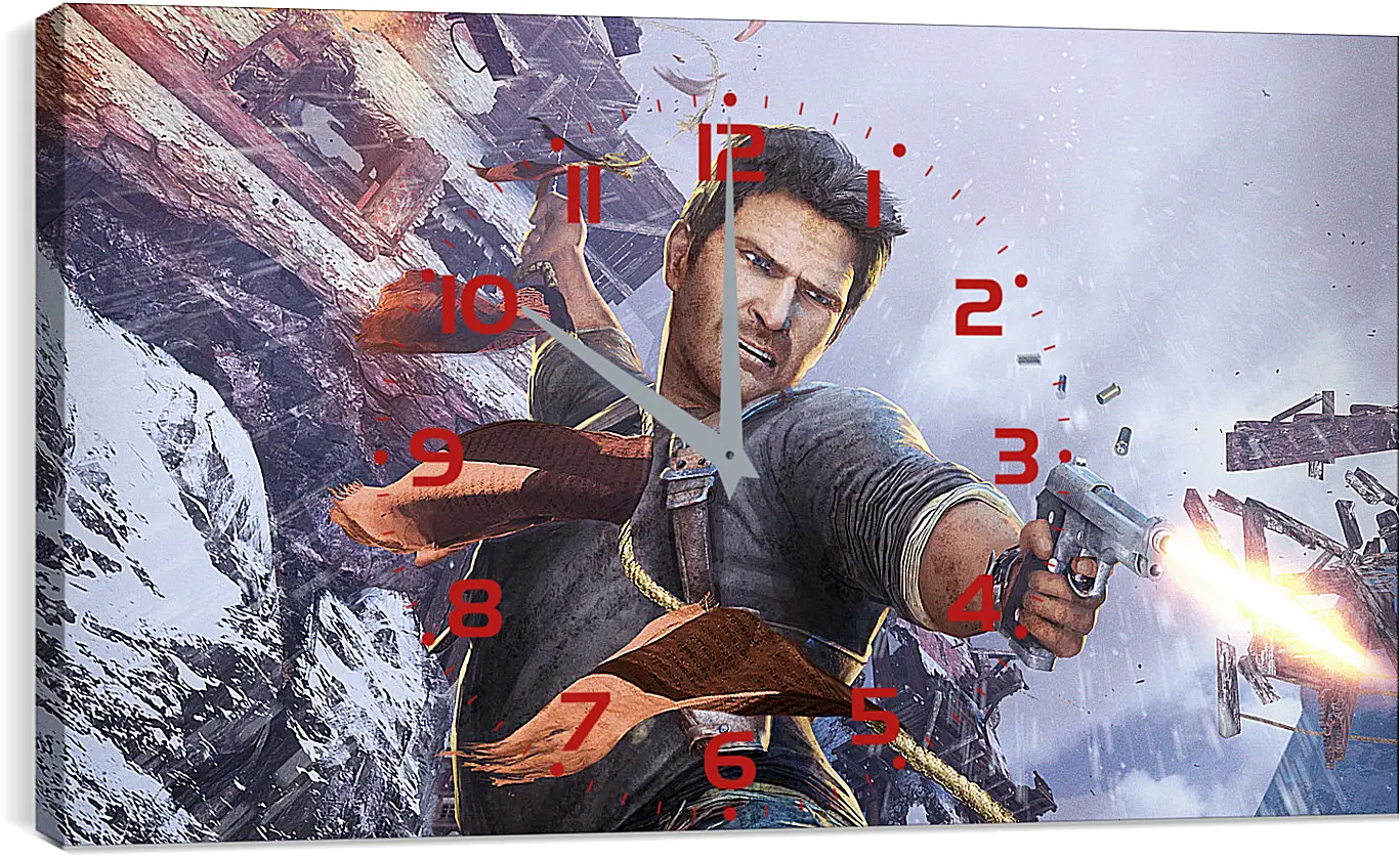 Часы картина - uncharted 2, among thieves, nathan drake