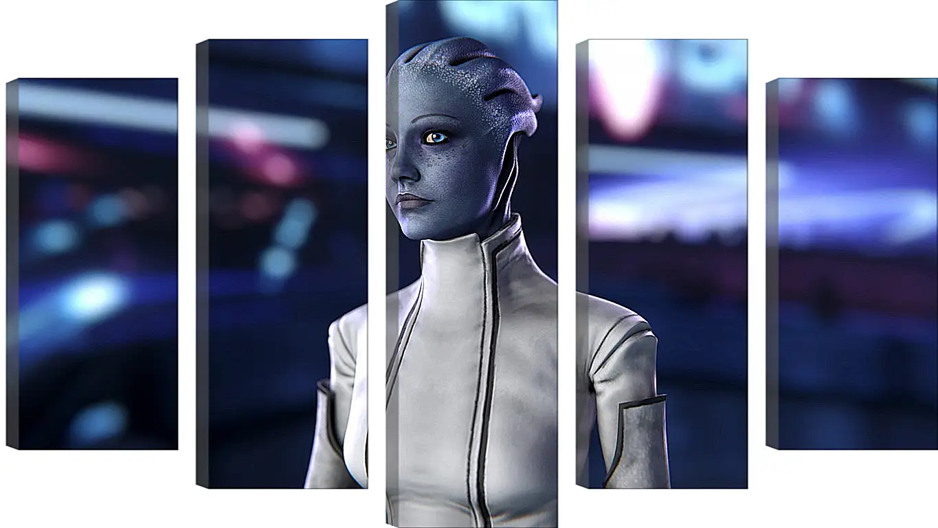 Модульная картина - mass effect, girl, art
