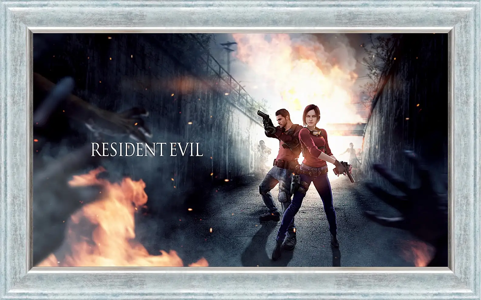 Картина в раме - resident evil, claire redfield, chris redfield
