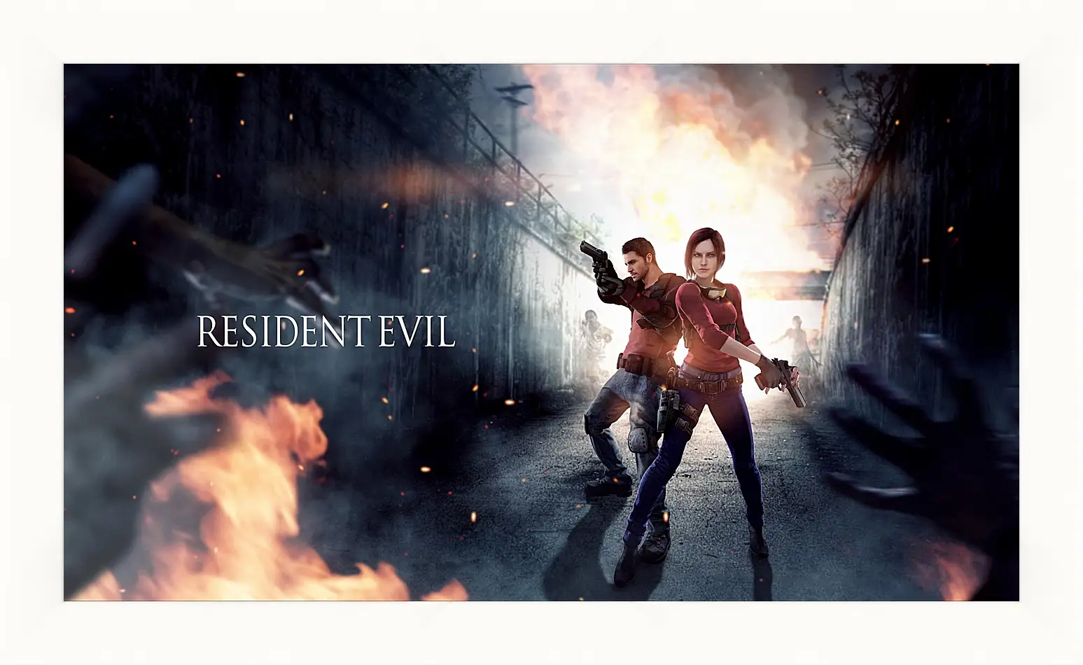 Картина в раме - resident evil, claire redfield, chris redfield
