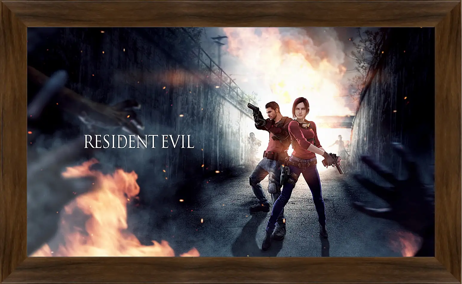 Картина в раме - resident evil, claire redfield, chris redfield
