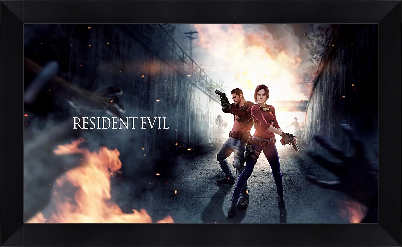 Картина в раме - resident evil, claire redfield, chris redfield
