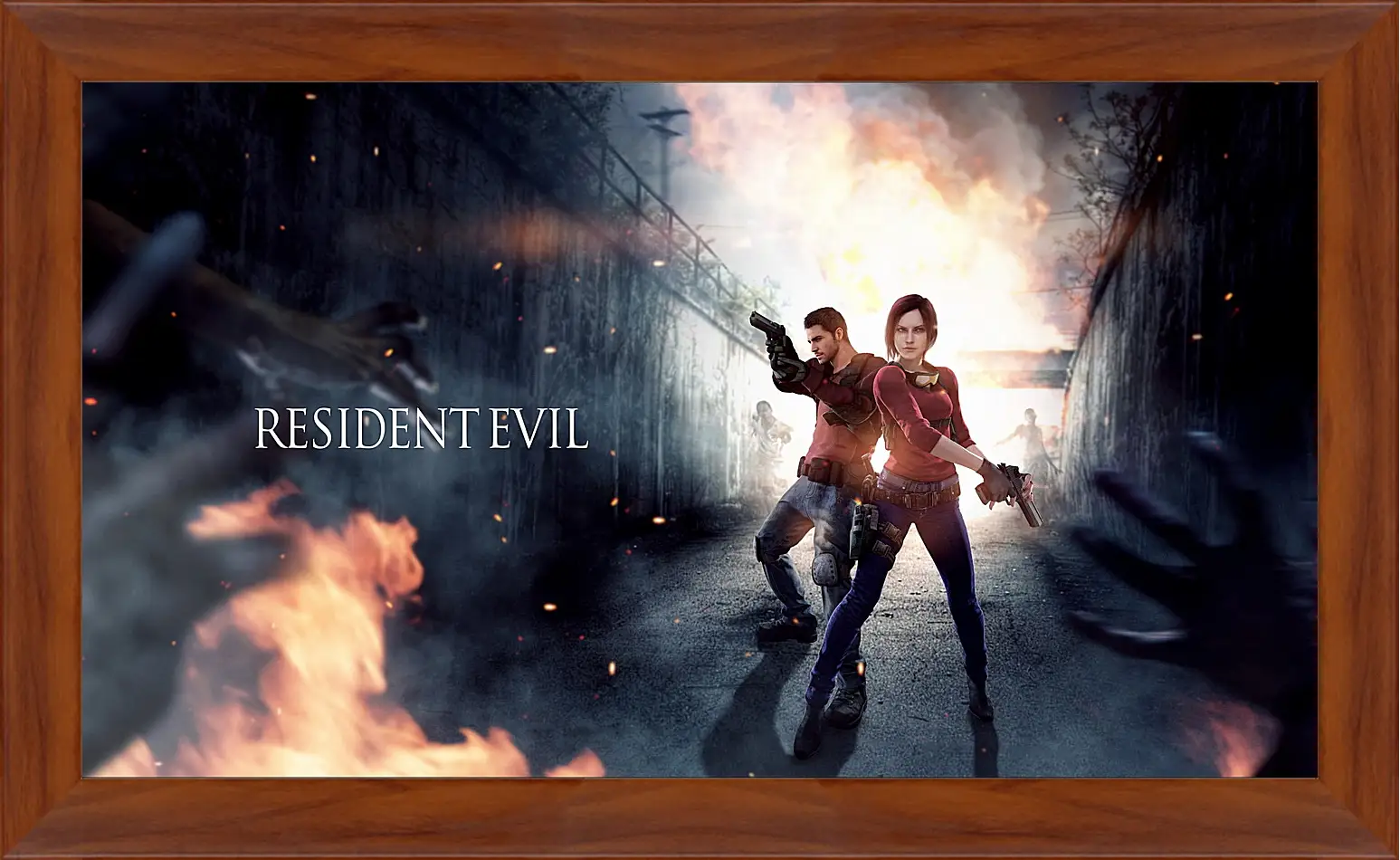 Картина в раме - resident evil, claire redfield, chris redfield
