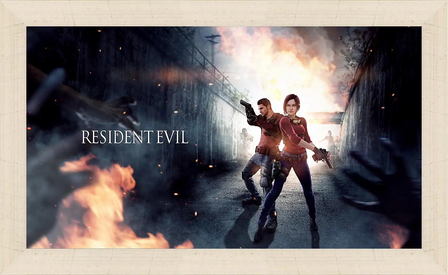 Картина в раме - resident evil, claire redfield, chris redfield
