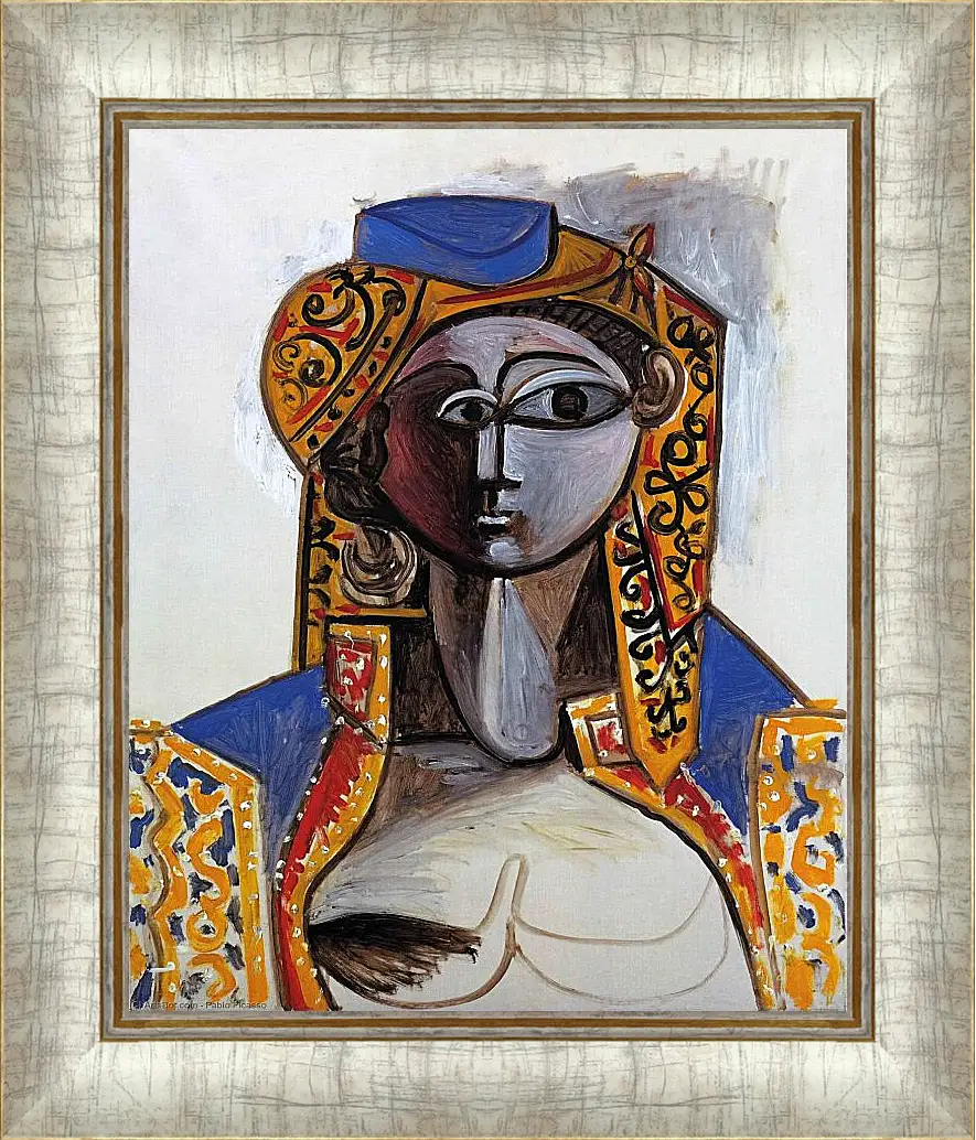 Картина в раме - Жаклин в турецком костюме. Пабло Пикассо