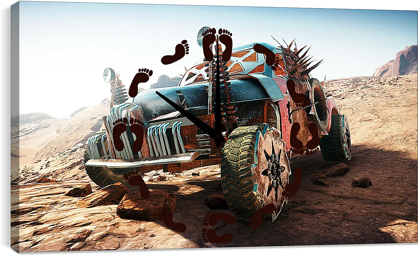 Часы картина - mad max, fury road, game
