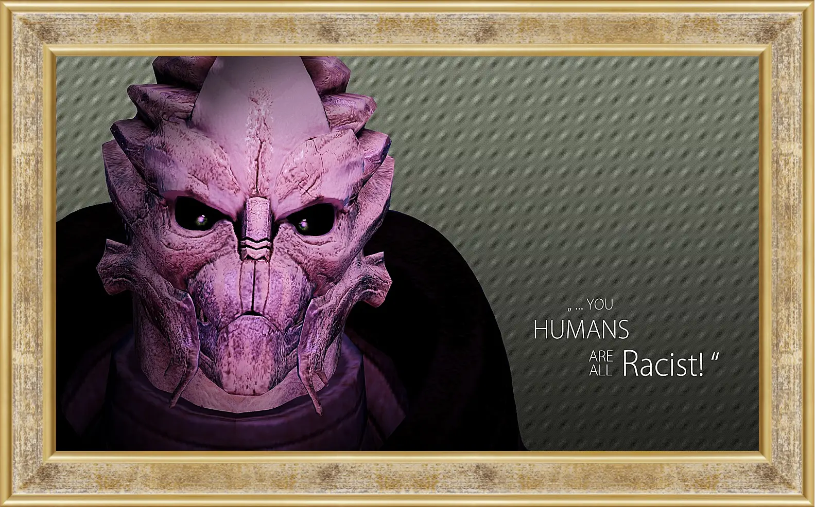 Картина в раме - mass effect 3, quote, character
