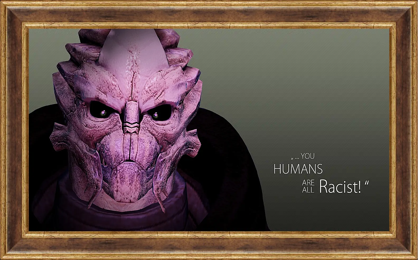 Картина в раме - mass effect 3, quote, character
