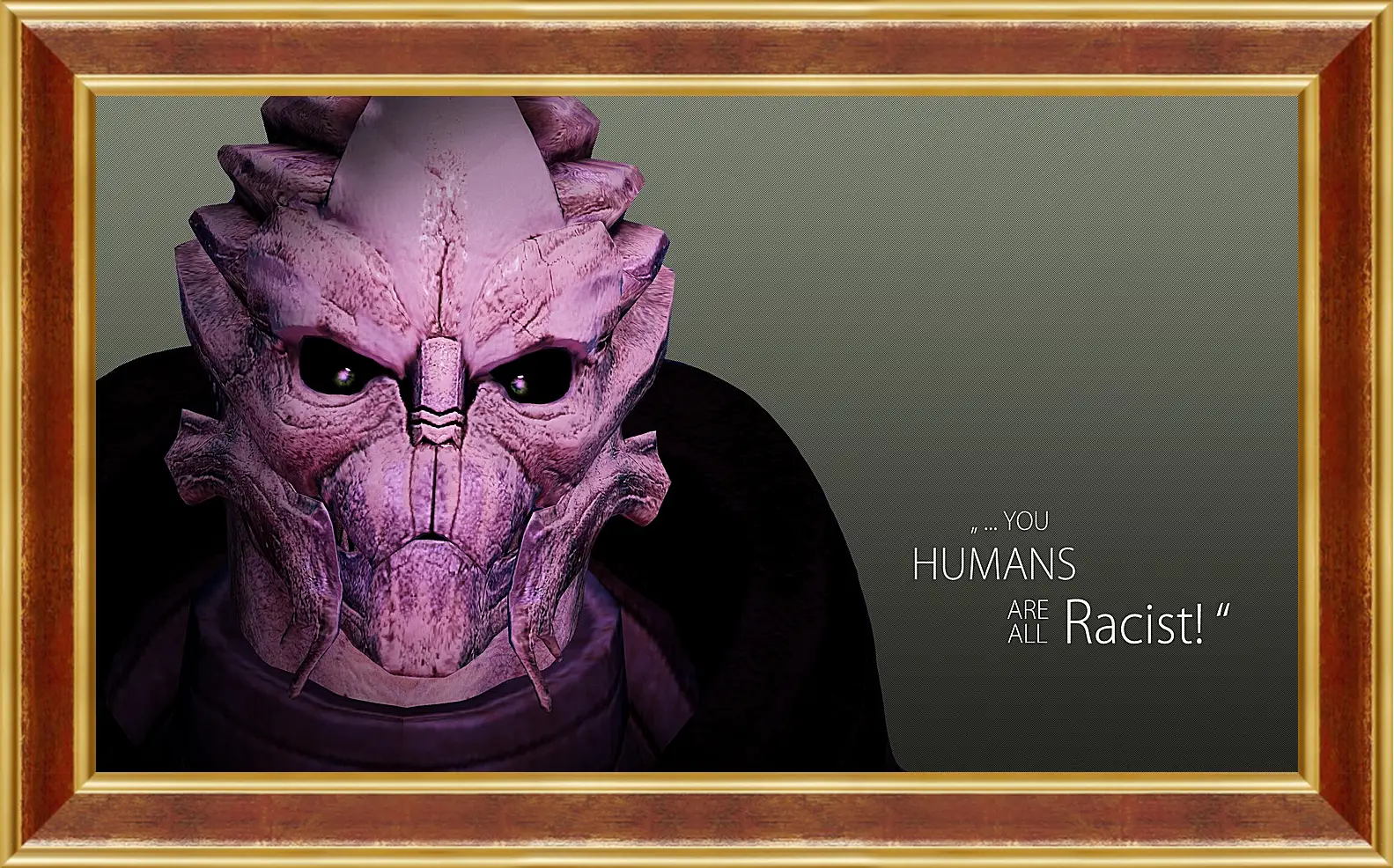 Картина в раме - mass effect 3, quote, character
