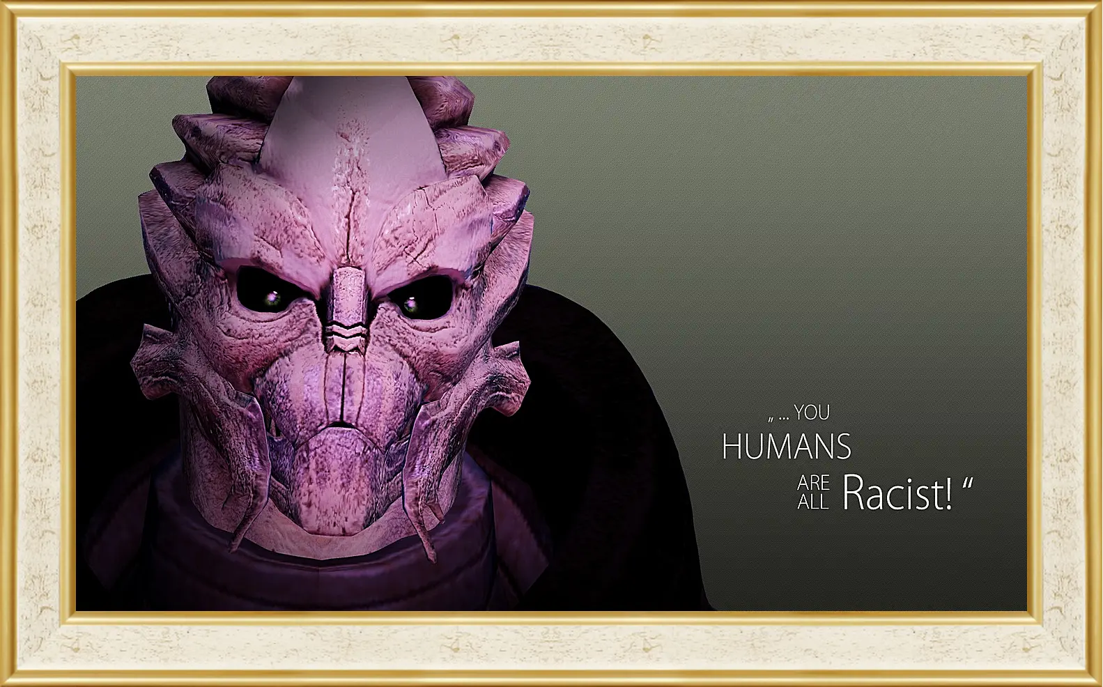 Картина в раме - mass effect 3, quote, character
