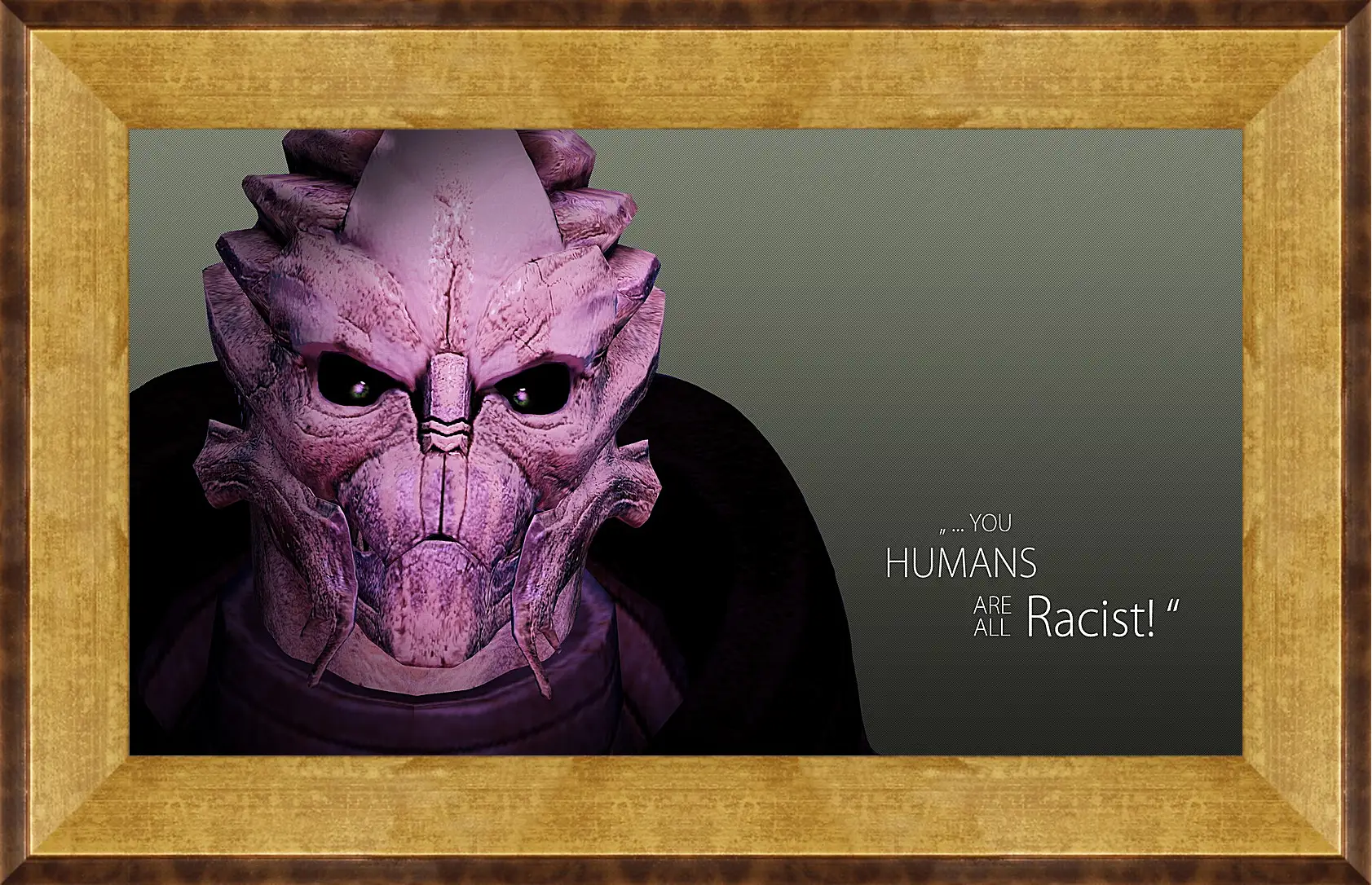 Картина в раме - mass effect 3, quote, character
