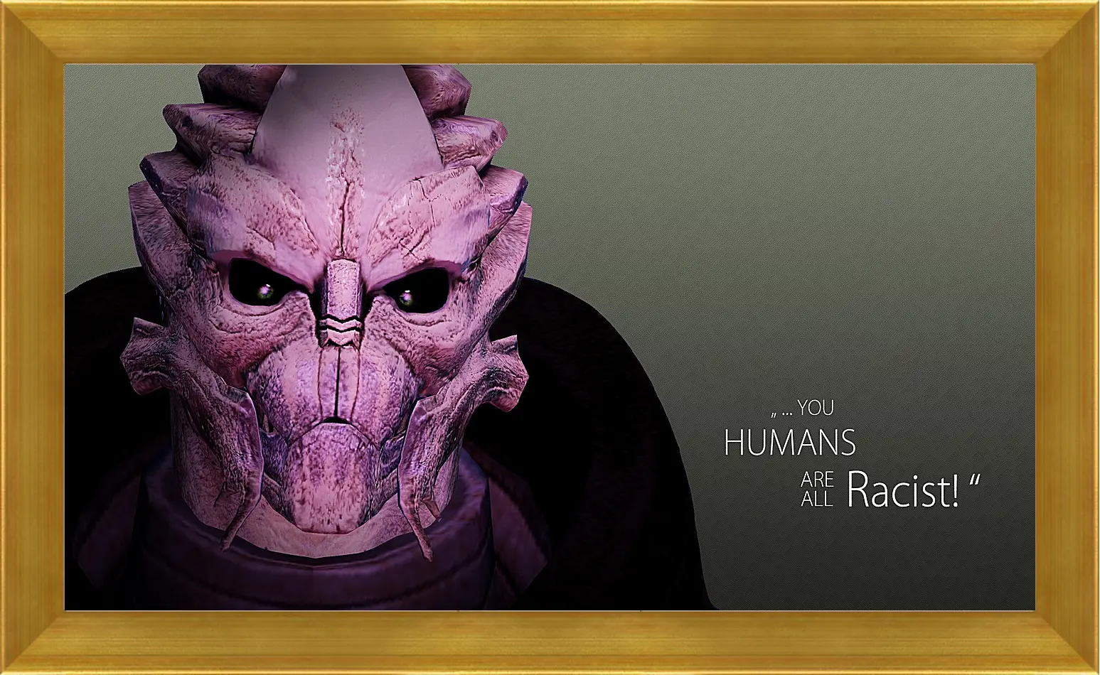 Картина в раме - mass effect 3, quote, character
