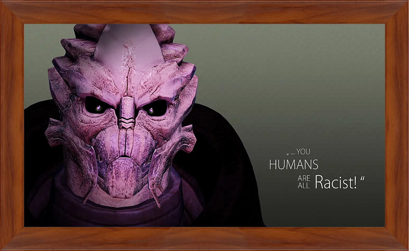 Картина в раме - mass effect 3, quote, character
