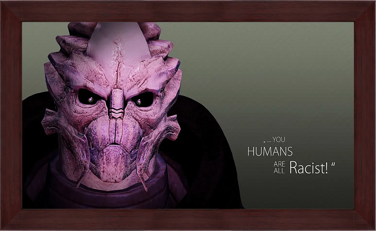 Картина в раме - mass effect 3, quote, character
