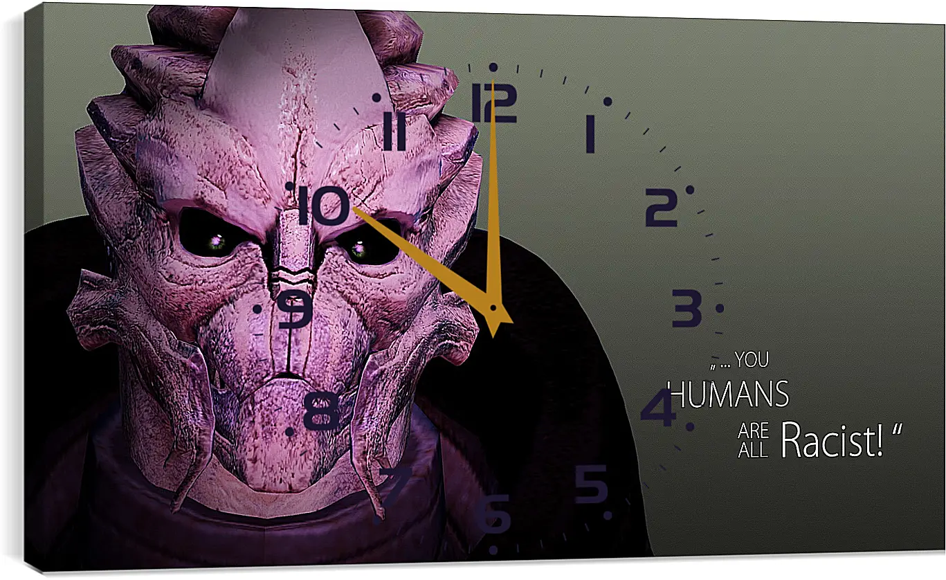 Часы картина - mass effect 3, quote, character
