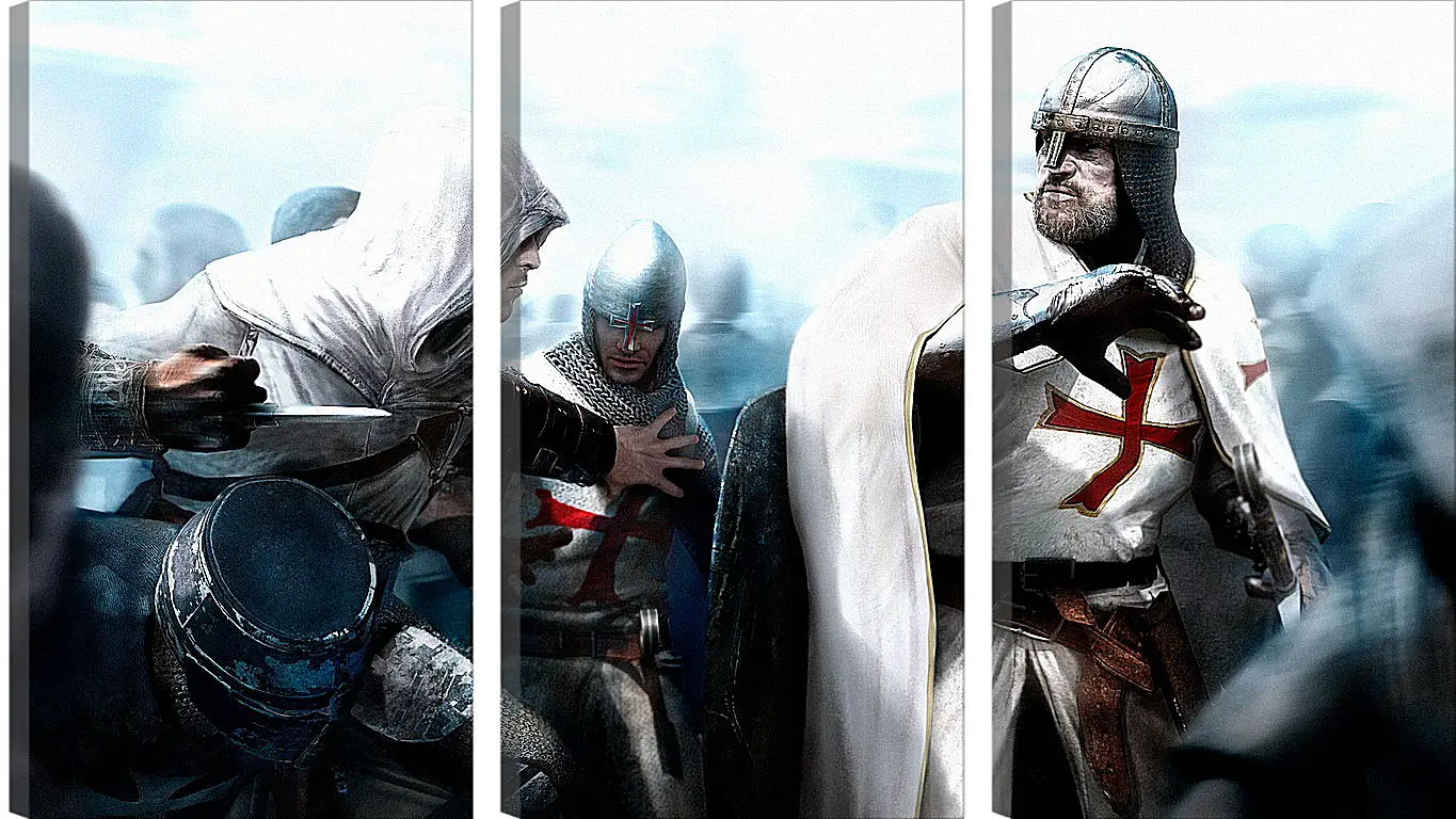 Модульная картина - assassins creed, desmond miles, guard
