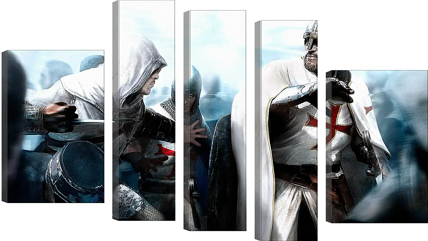 Модульная картина - assassins creed, desmond miles, guard
