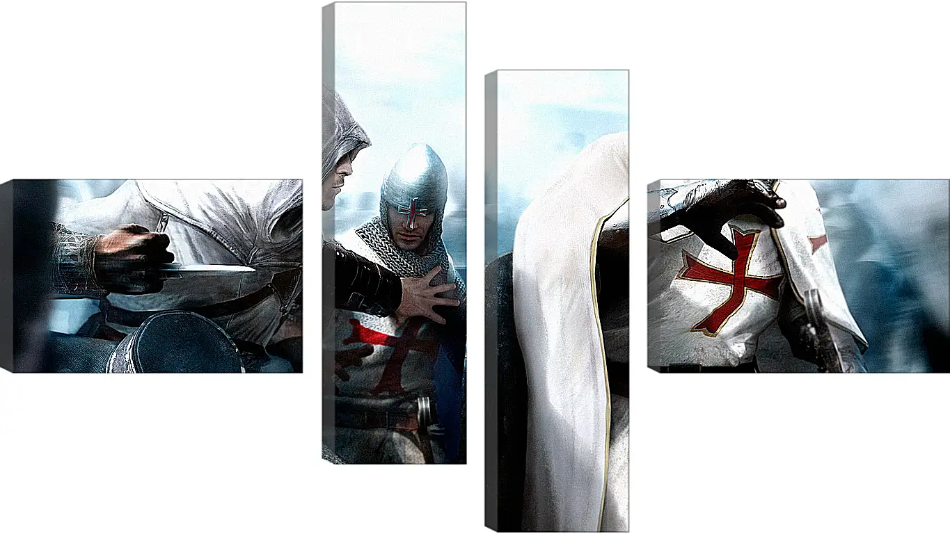 Модульная картина - assassins creed, desmond miles, guard
