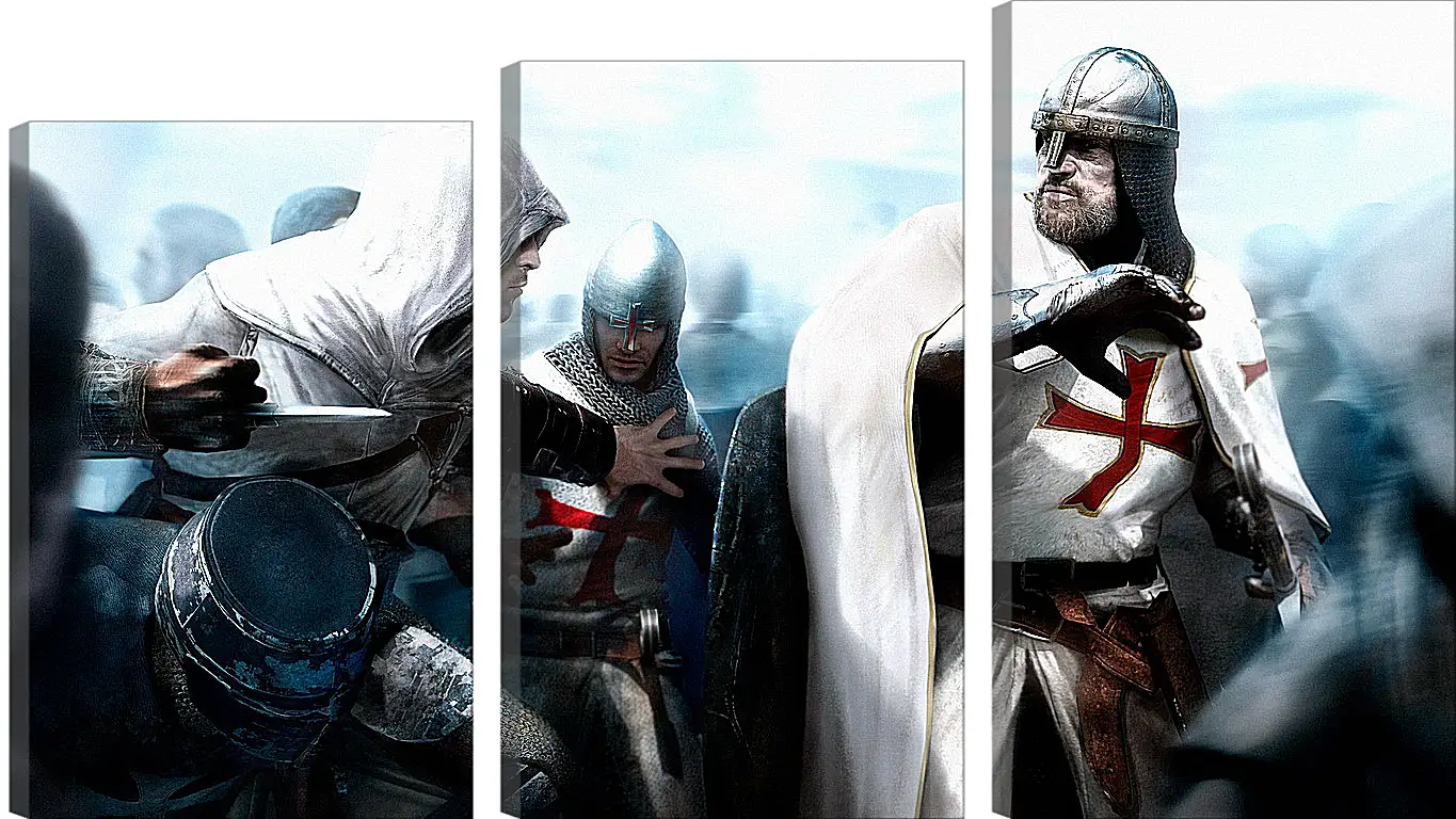 Модульная картина - assassins creed, desmond miles, guard
