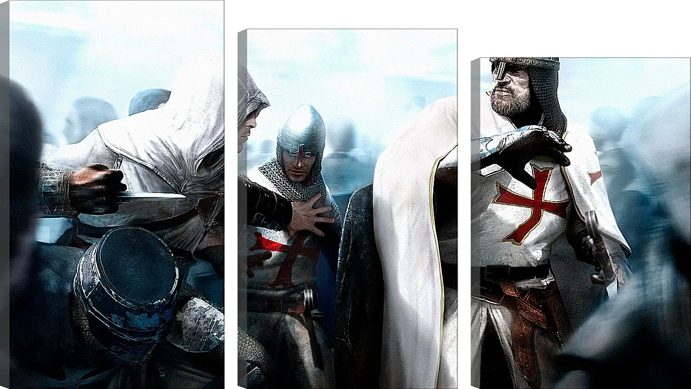 Модульная картина - assassins creed, desmond miles, guard
