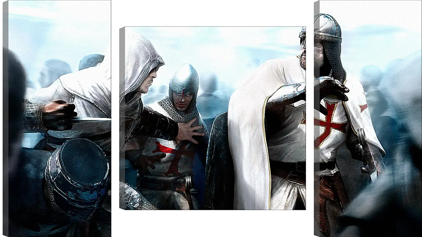 Модульная картина - assassins creed, desmond miles, guard
