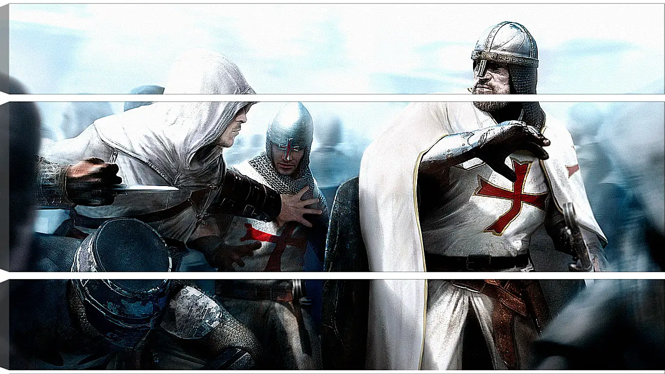 Модульная картина - assassins creed, desmond miles, guard
