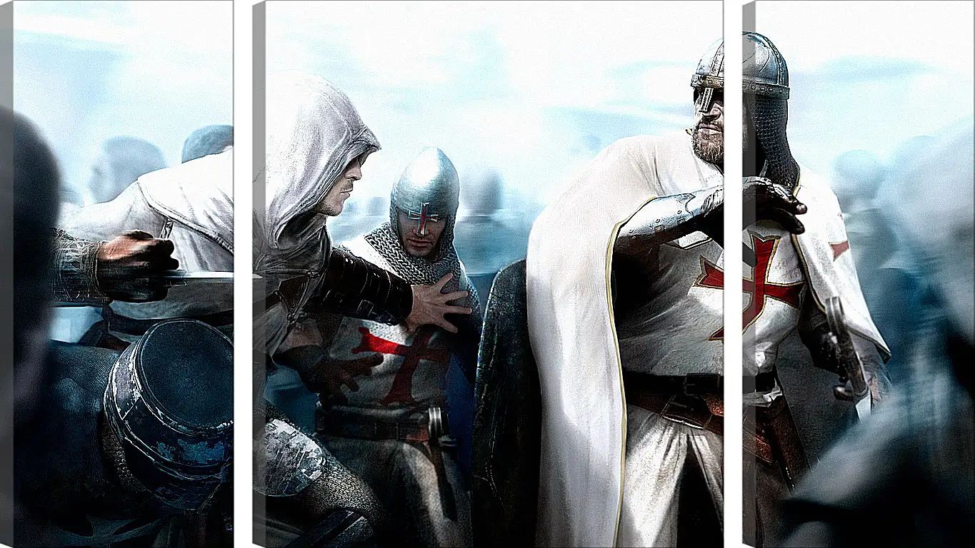 Модульная картина - assassins creed, desmond miles, guard
