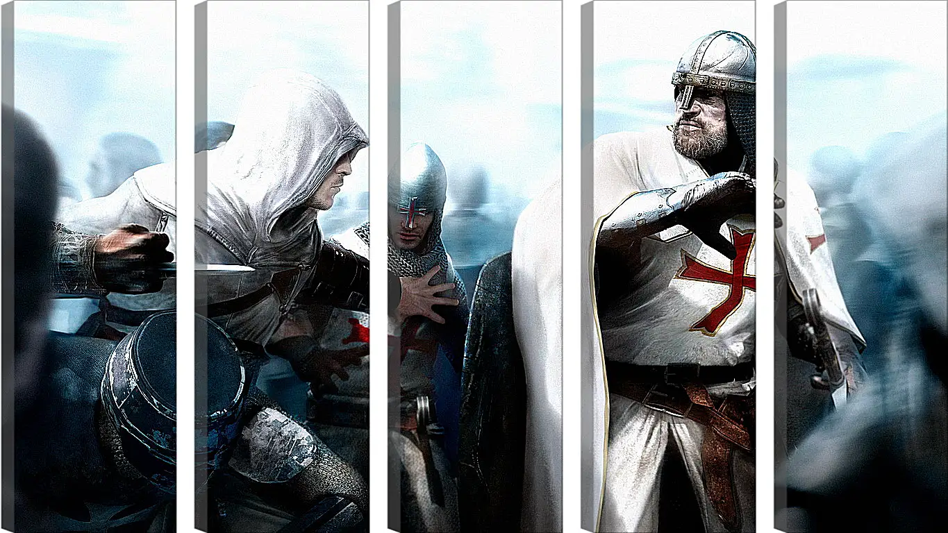 Модульная картина - assassins creed, desmond miles, guard
