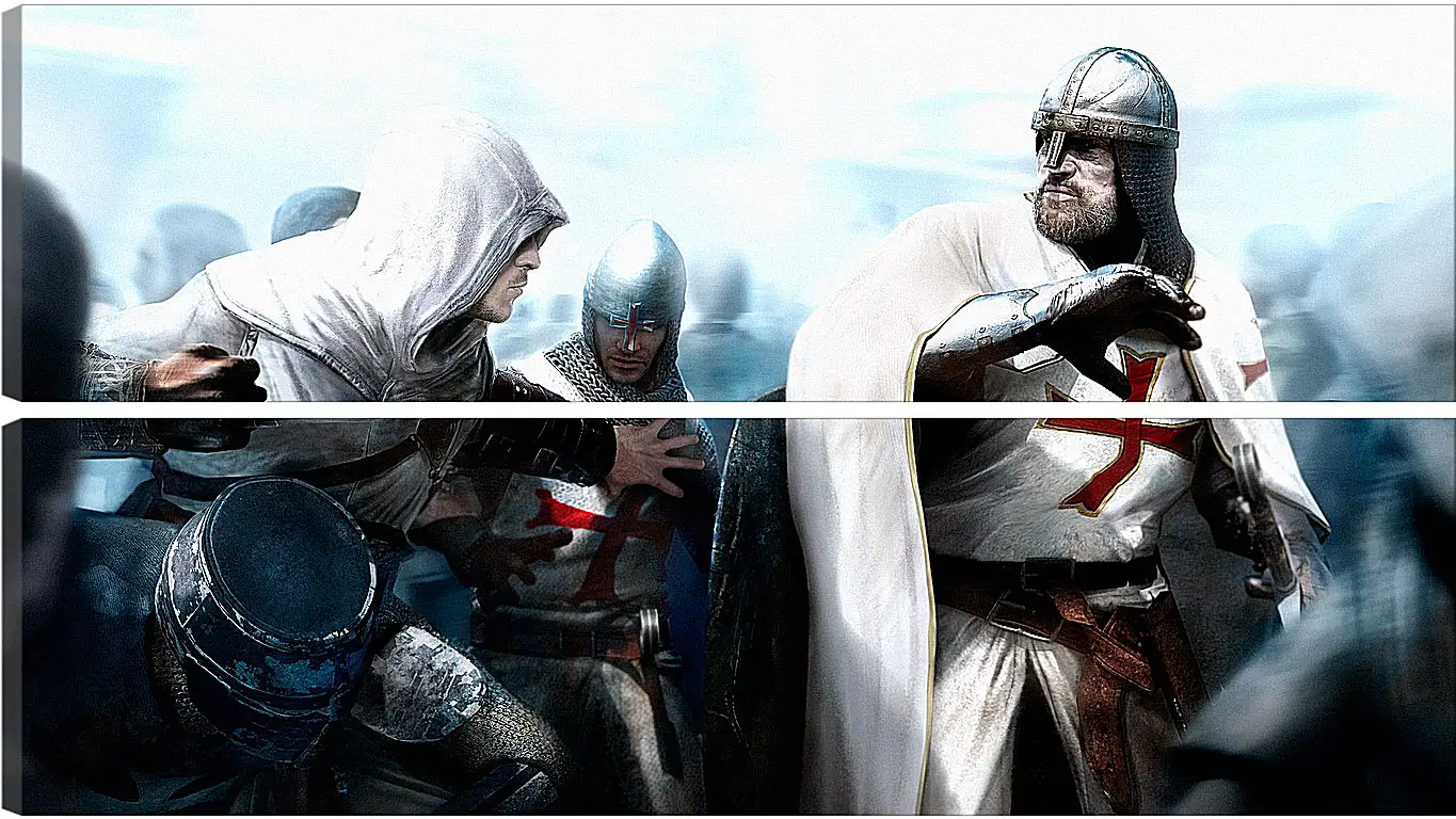 Модульная картина - assassins creed, desmond miles, guard
