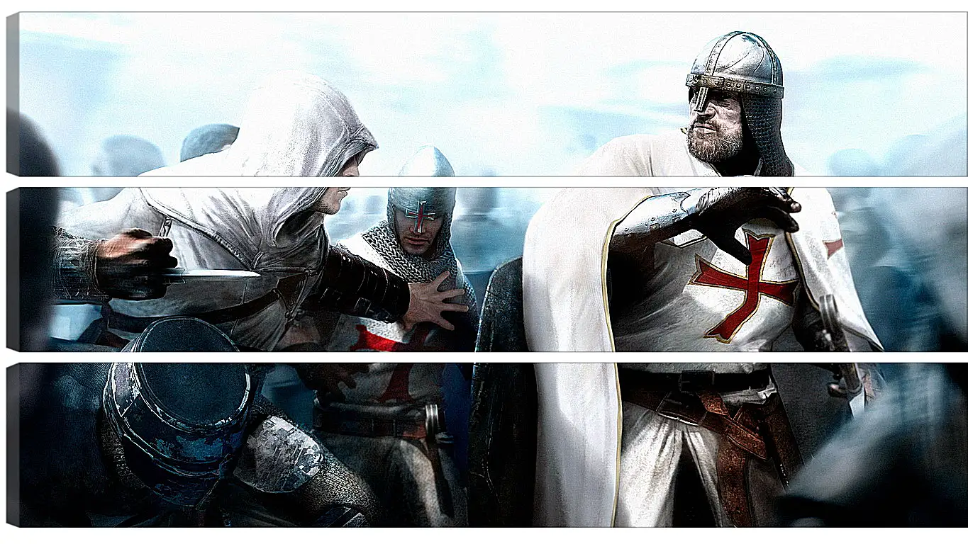 Модульная картина - assassins creed, desmond miles, guard
