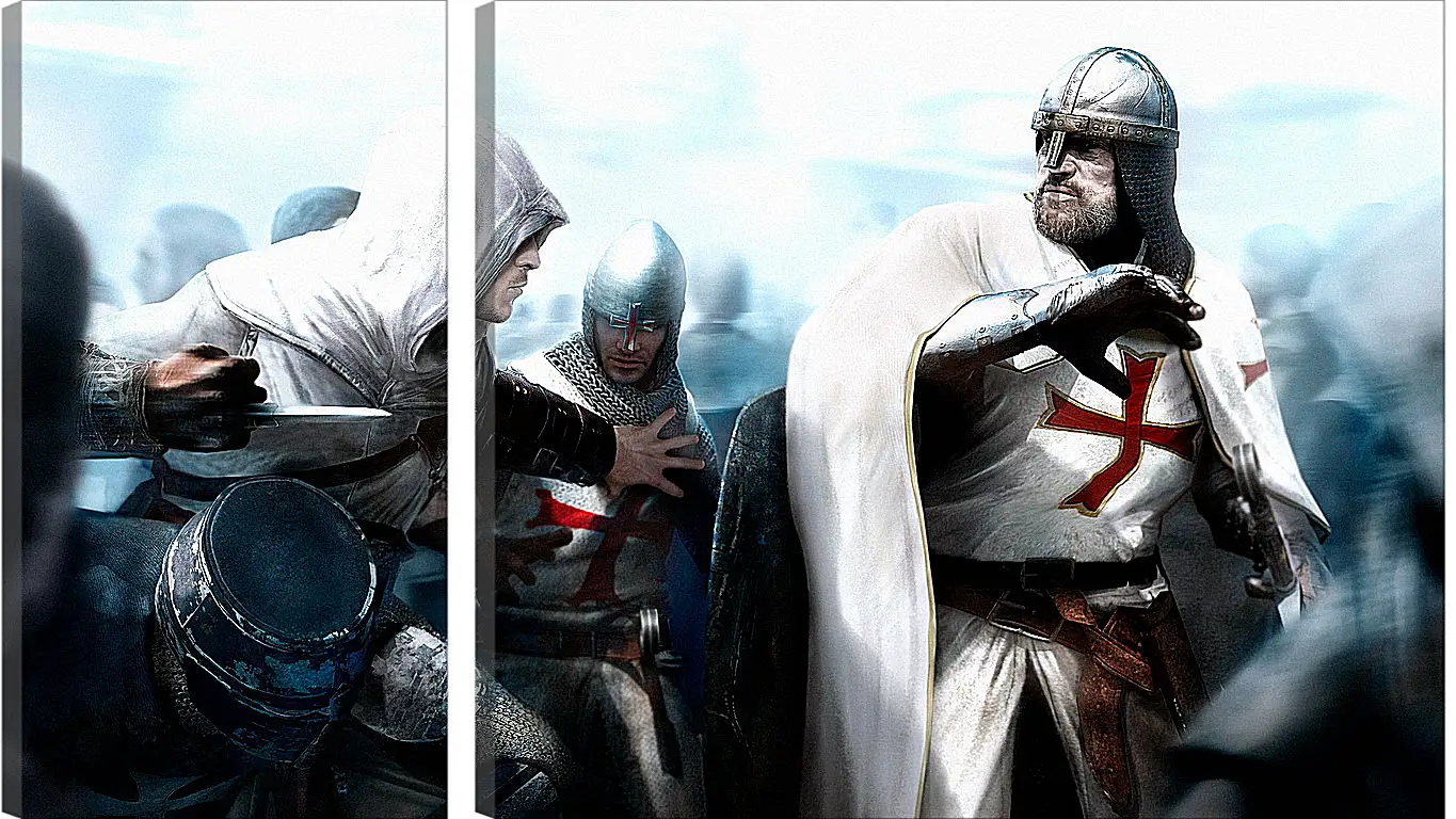 Модульная картина - assassins creed, desmond miles, guard
