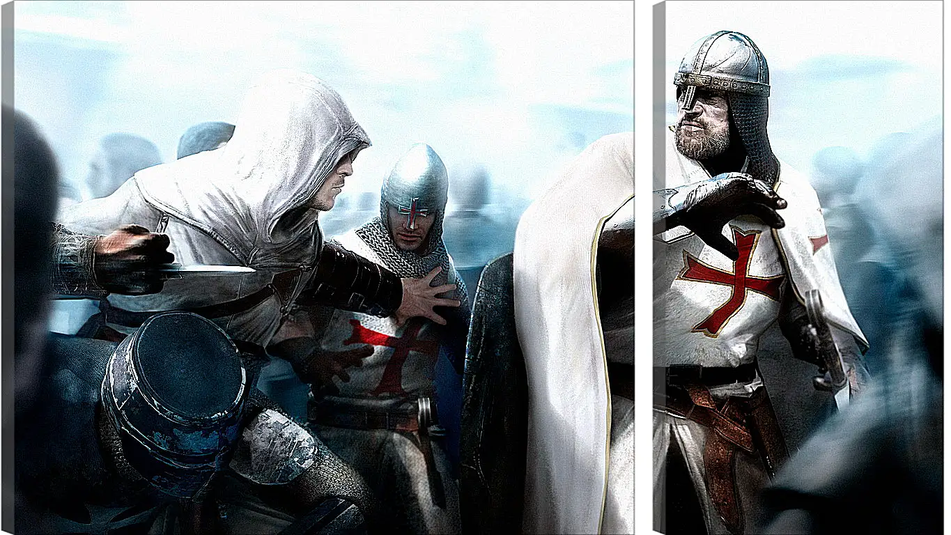 Модульная картина - assassins creed, desmond miles, guard
