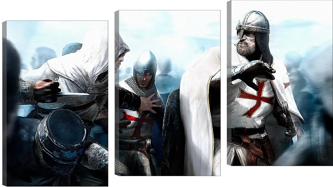 Модульная картина - assassins creed, desmond miles, guard
