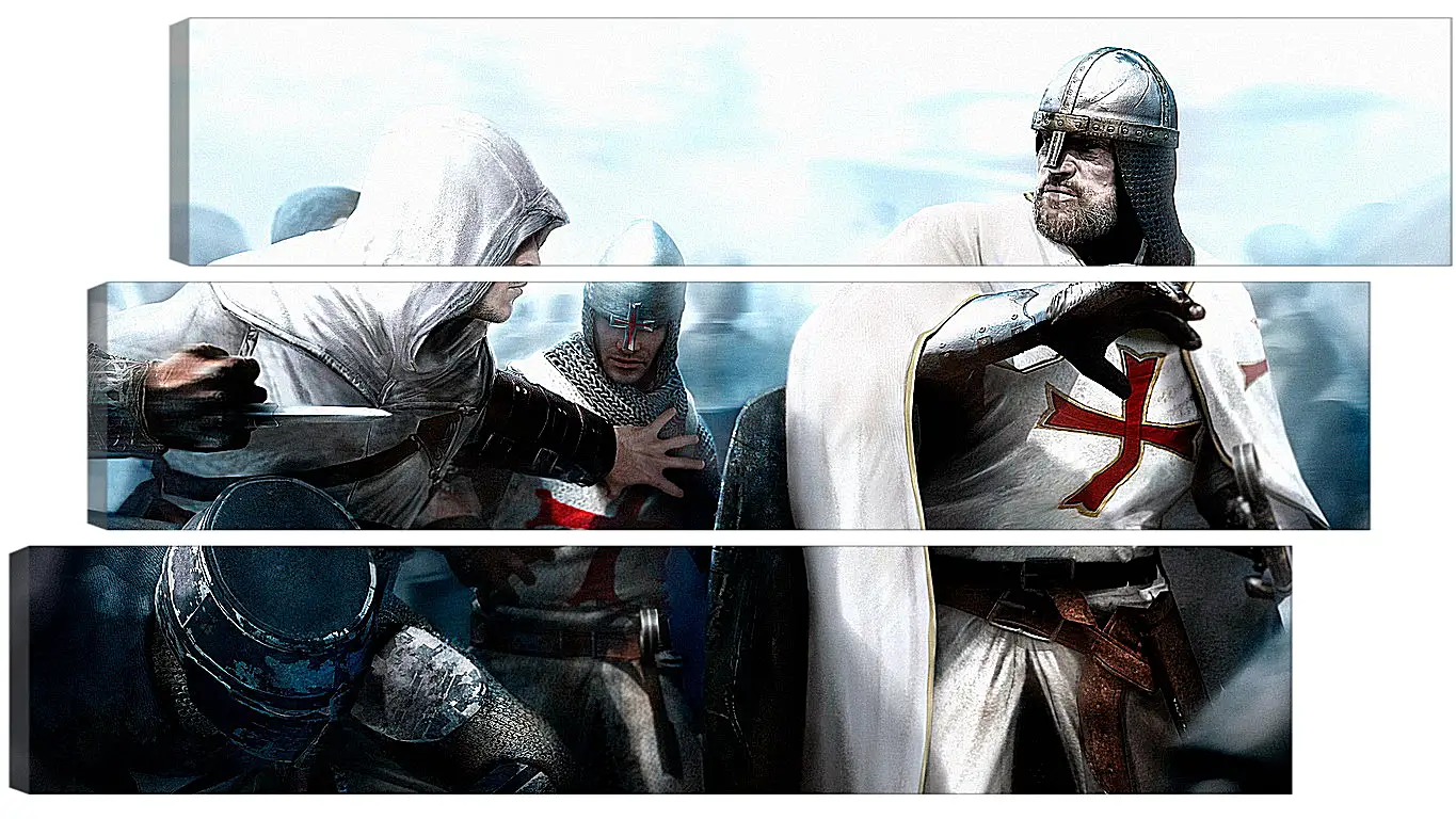 Модульная картина - assassins creed, desmond miles, guard
