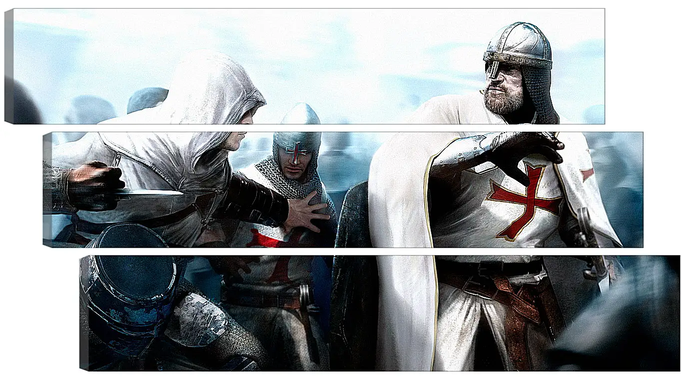 Модульная картина - assassins creed, desmond miles, guard
