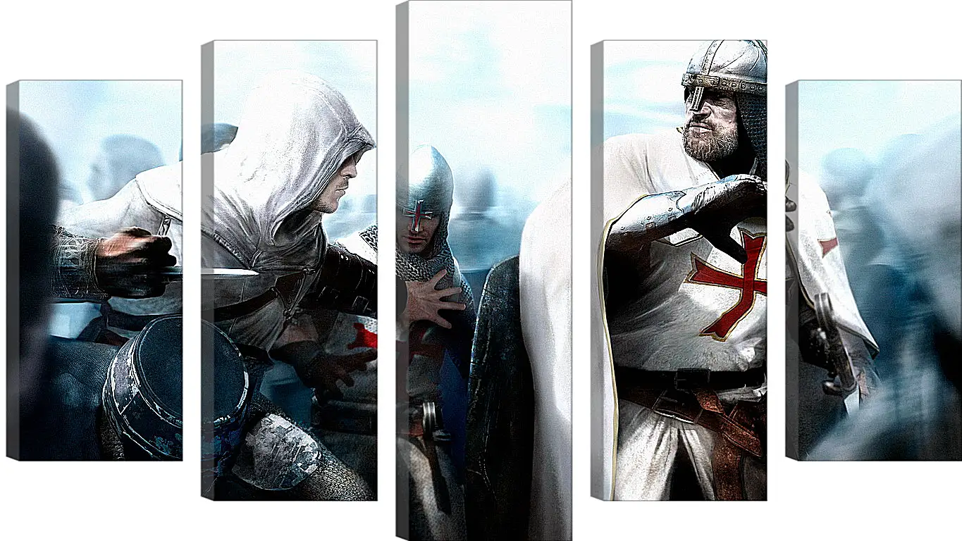 Модульная картина - assassins creed, desmond miles, guard
