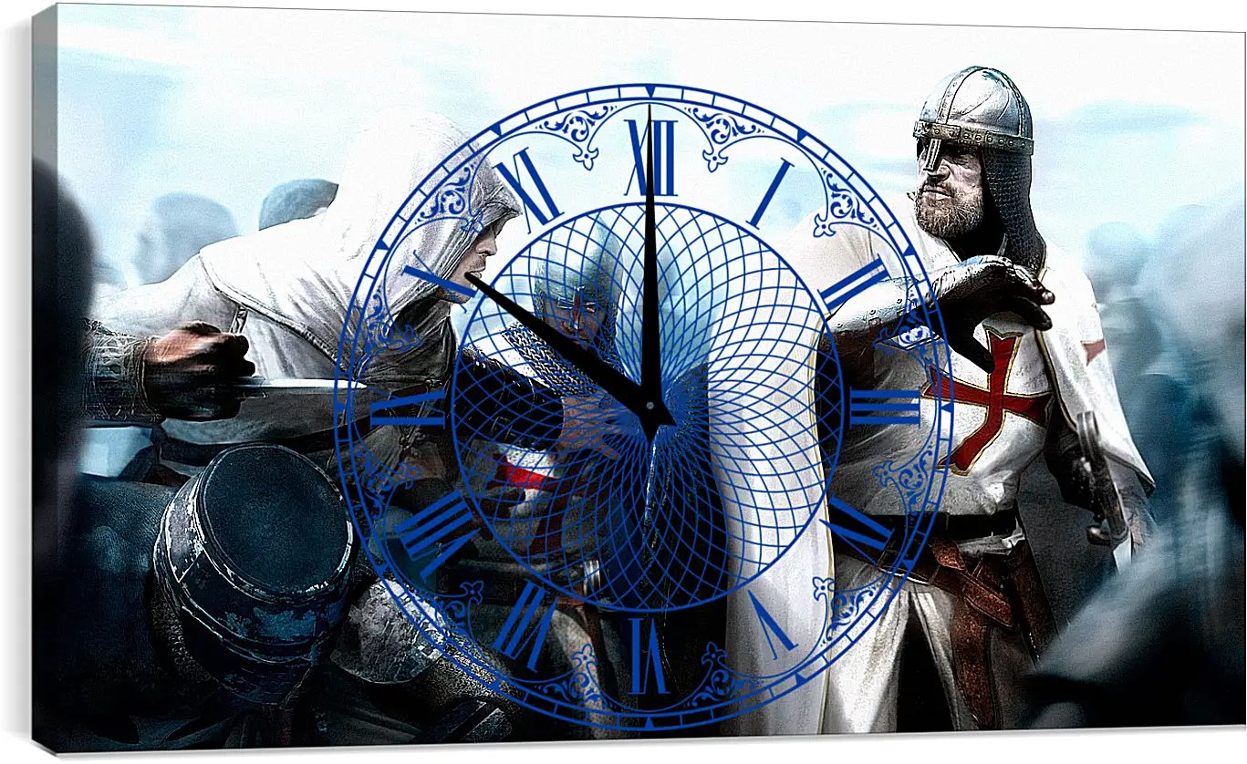 Часы картина - assassins creed, desmond miles, guard
