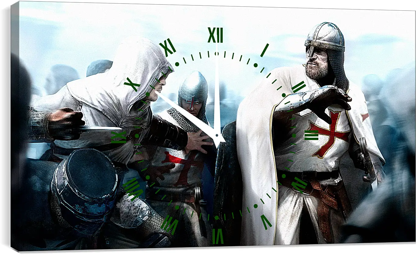 Часы картина - assassins creed, desmond miles, guard
