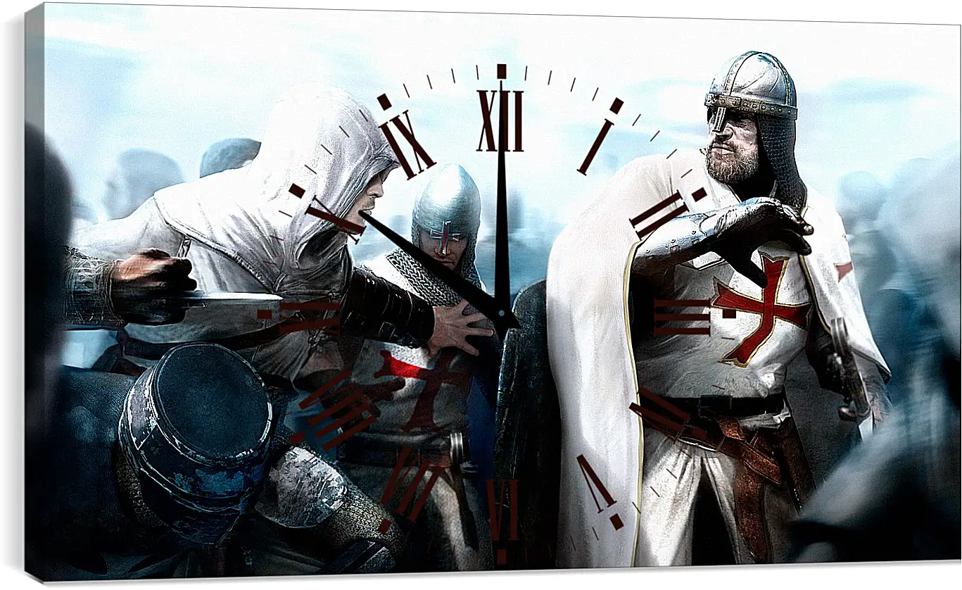 Часы картина - assassins creed, desmond miles, guard
