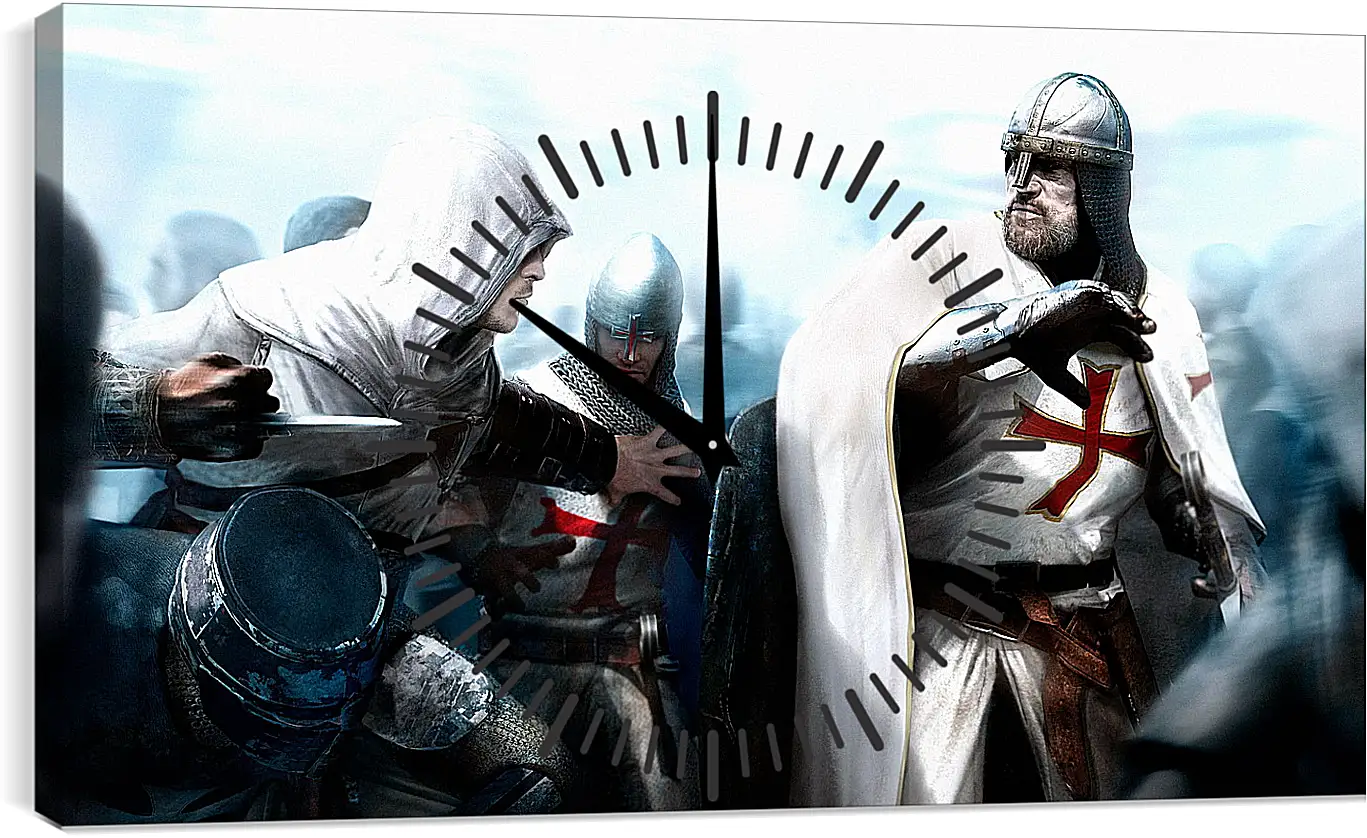 Часы картина - assassins creed, desmond miles, guard
