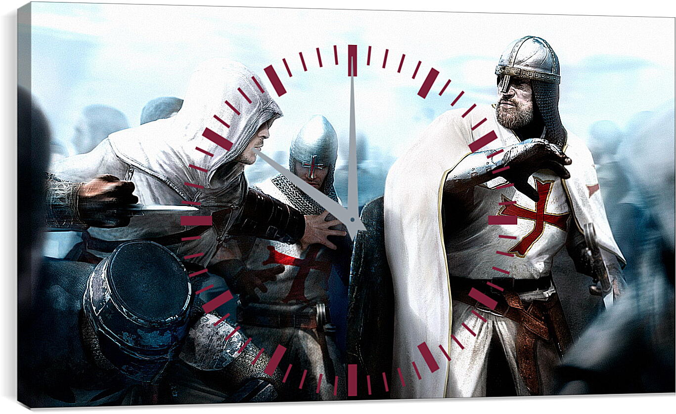 Часы картина - assassins creed, desmond miles, guard

